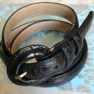 Ann Taylor Embossed Leather Belt